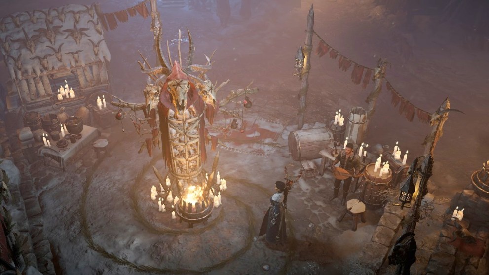 A Midwinter Square in Diablo 4.