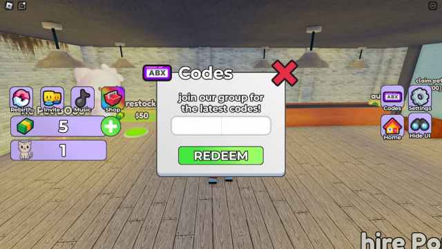 Entering a code in Roblox's Adopt Pets and Prove Mom Wrong