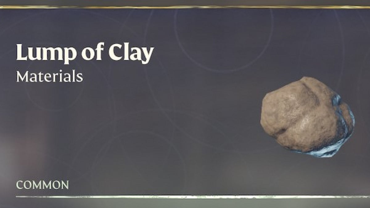 Lump of clay in inventory in Enshrouded