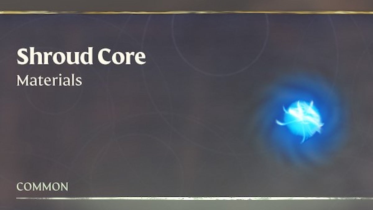 Shroud core in inventory in Enshrouded