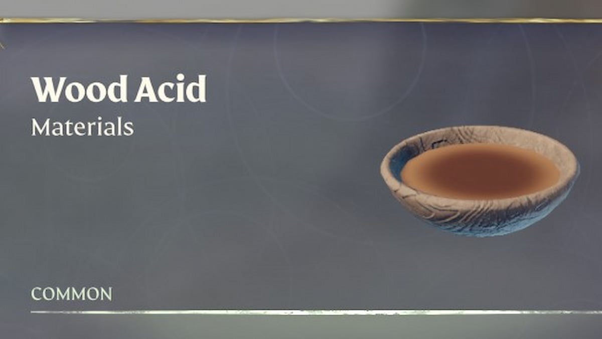 Wood Acid in inventory in Enshrouded