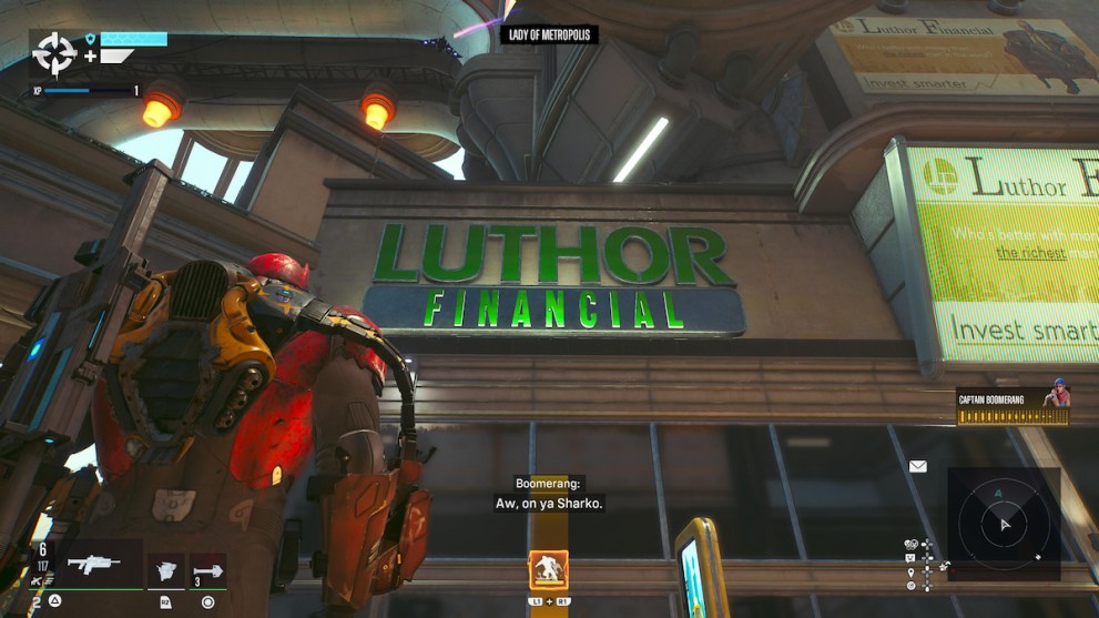 Luthor Financial in Kill the Justice League