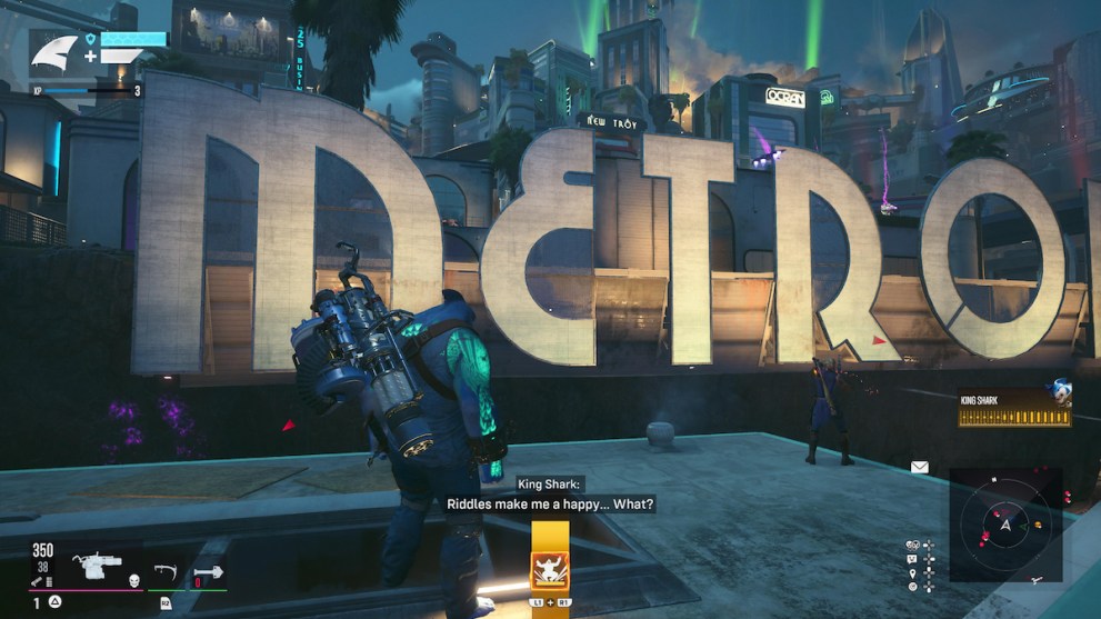 Metropolis sign in Kill the Justice League