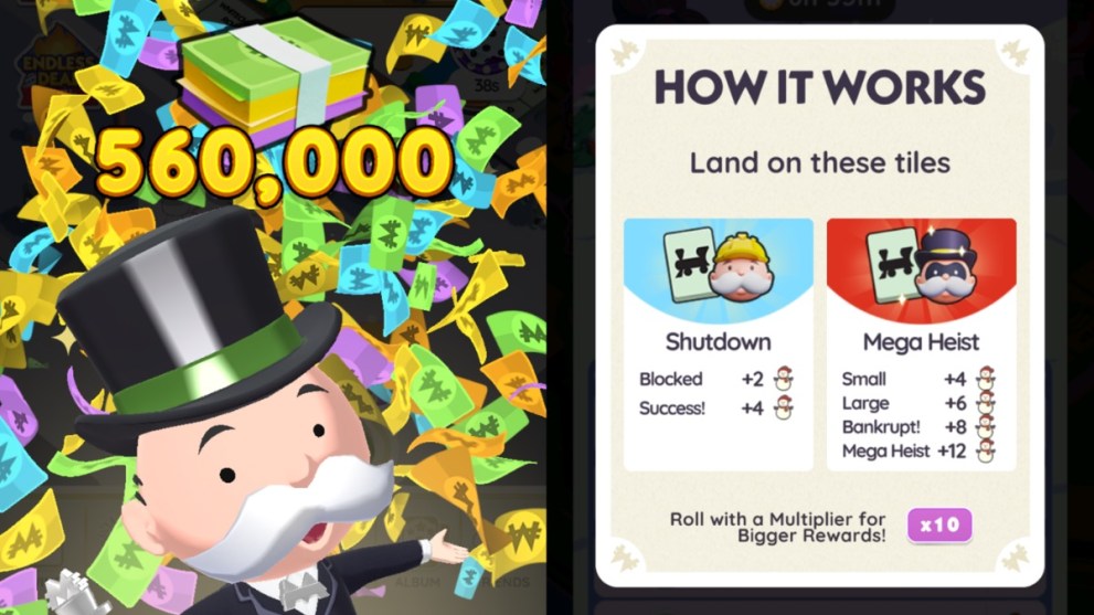 snowy creations monopoly go cash prize