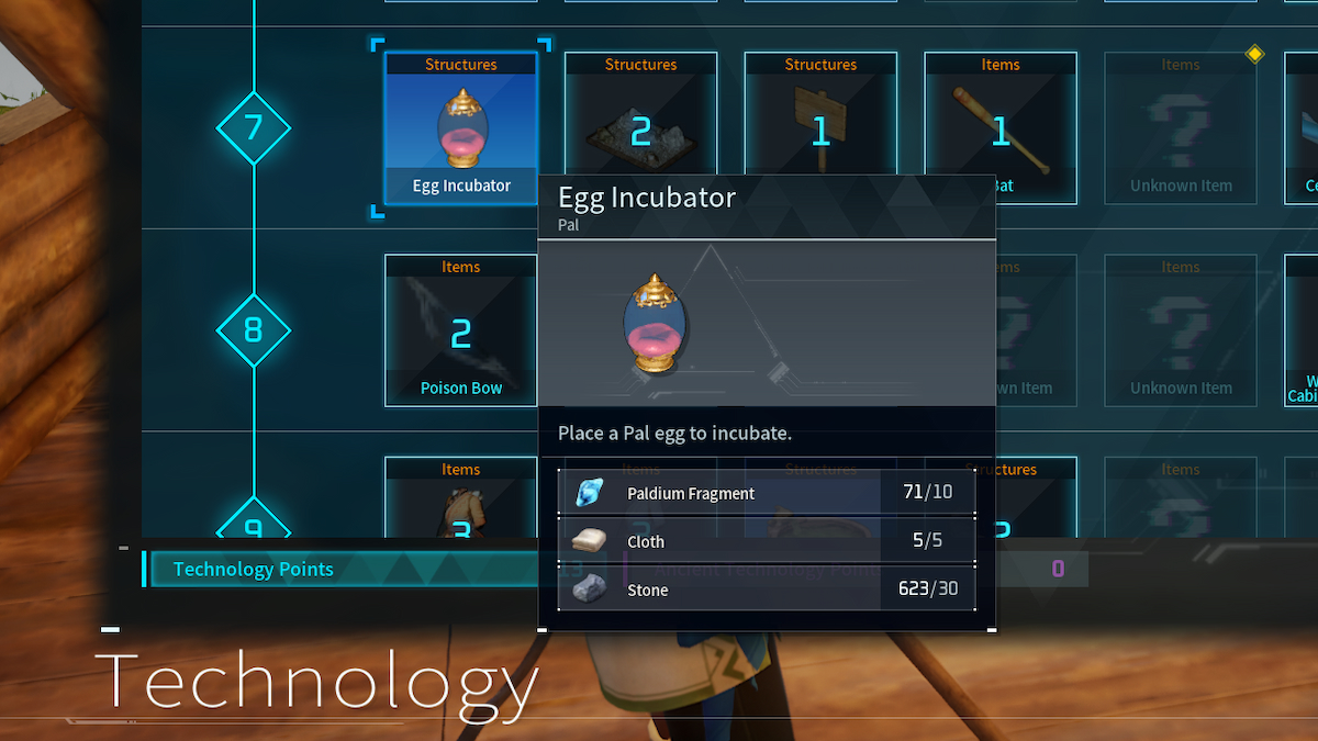 how to get egg incubator palworld