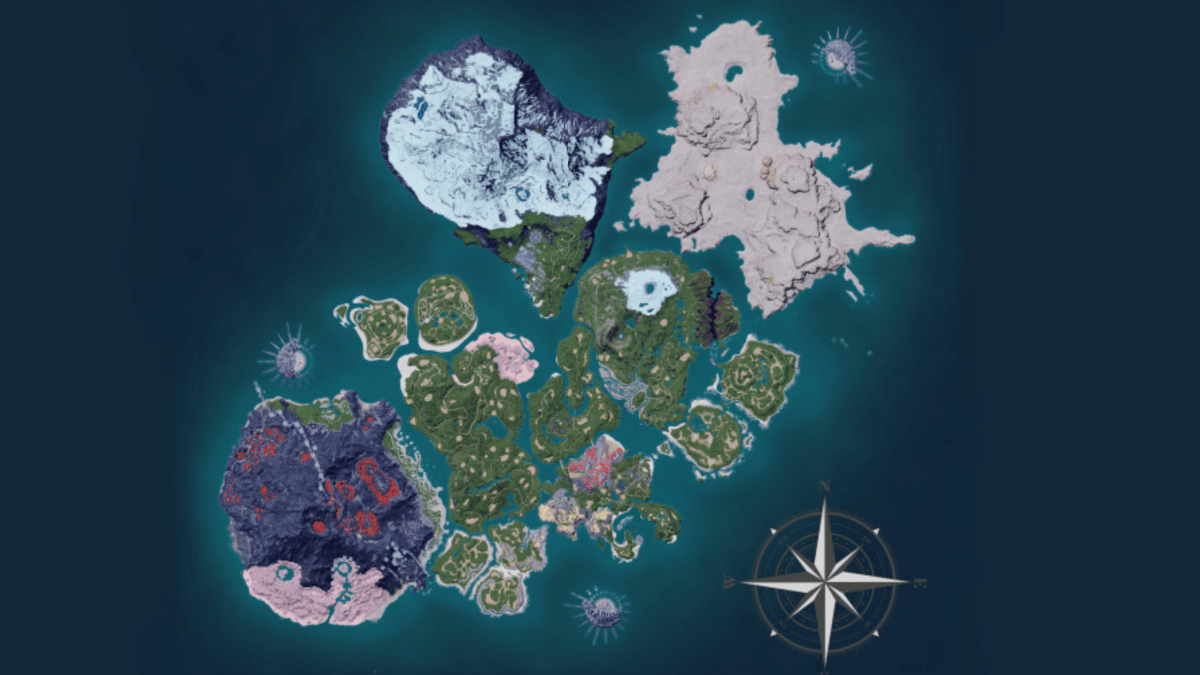Level Area Palworld Area Level Zone Map - Twinfinite