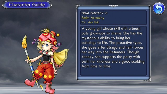 Final Fantasy Opera Omnia who is Relm Arrowny