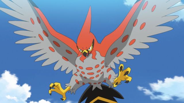 Talonflame in the Pokemon anime