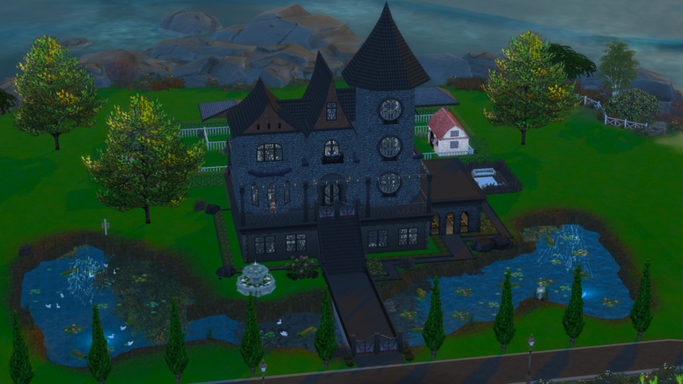witch castle moat farm sims 4