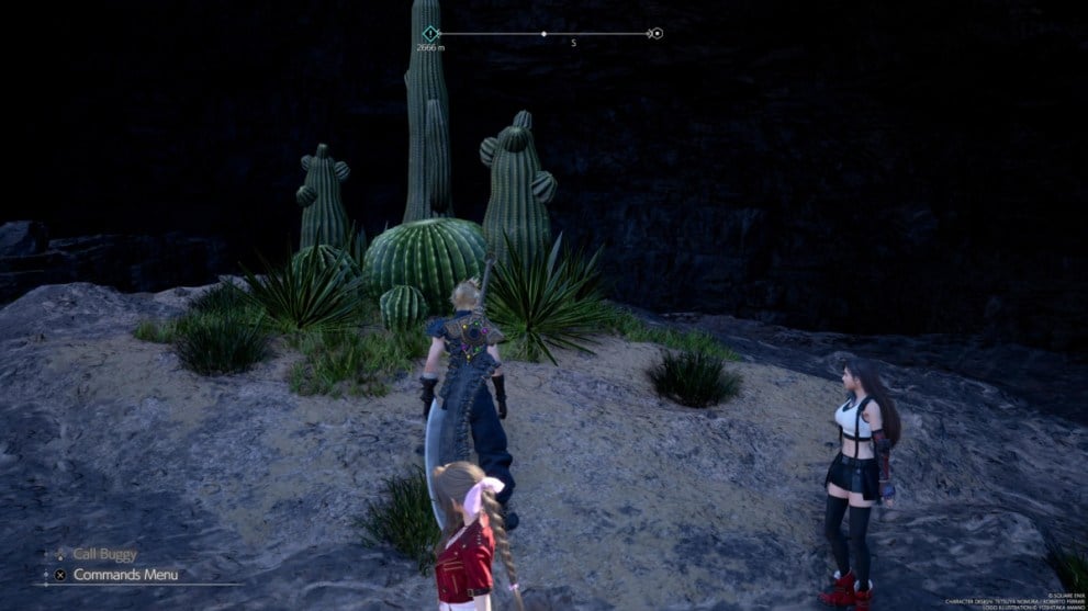 Cloud Next to Cacti in FF7 Rebirth