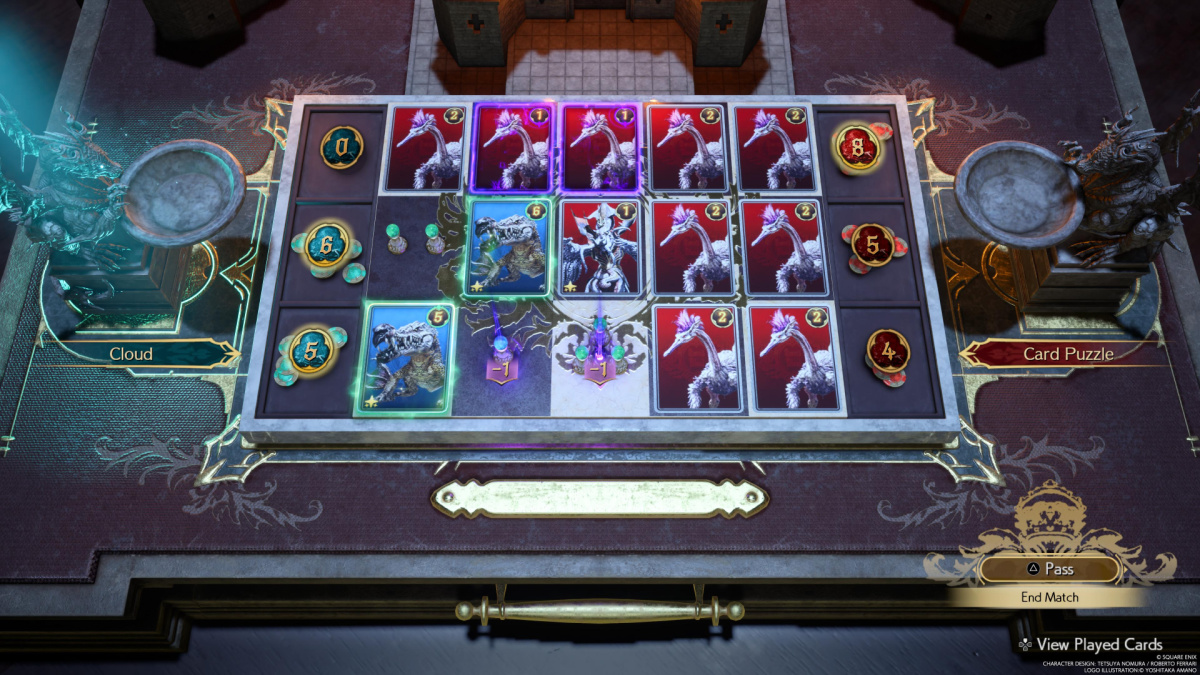 View of Card Carnival Puzzle in Final Fantasy VII Rebirth (All Card Carnival Puzzle Solutions)