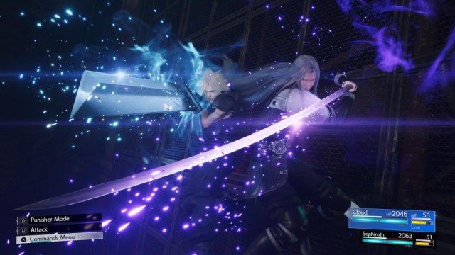 Cloud and Sephiroth Preparing Synchronized Attack in Final Fantasy VII Rebirth