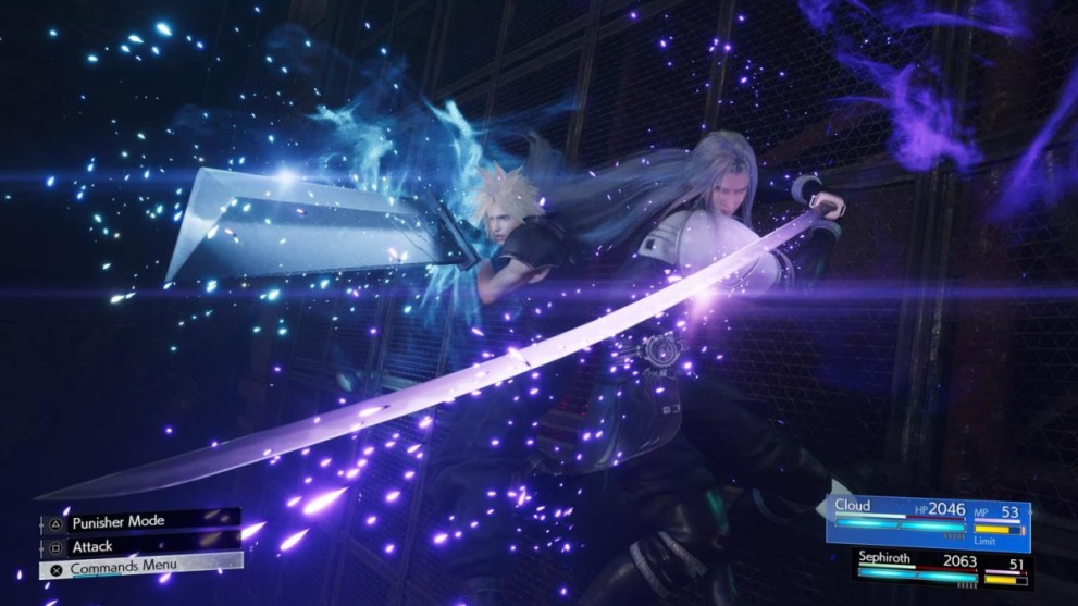 Cloud and Sephiroth Preparing Synchronized Attack in Final Fantasy VII Rebirth