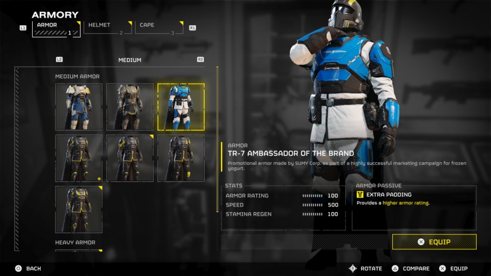 View of Helldiver in Medium Armor With Extra Padding in Helldivers 2