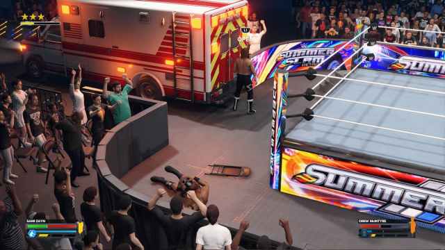 Putting Someone in Ambulance WWE 2K24