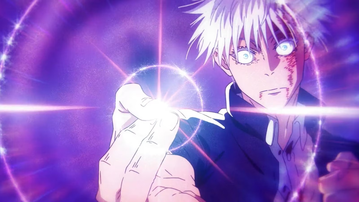 Gojo Activating Hollow Purple Cursed Technique for the First Time in Jujutsu Kaisen