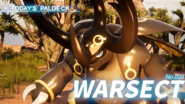 Warsect strikes an intimidating visage in Palworld