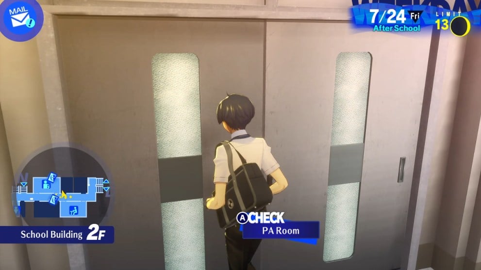 Music Unique to Gekkoukan in PA Room in Persona 3 Reload