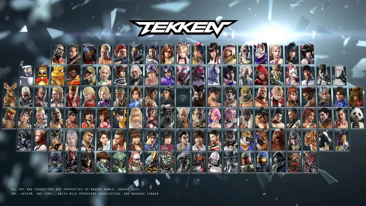 View of Tekken Series Roster