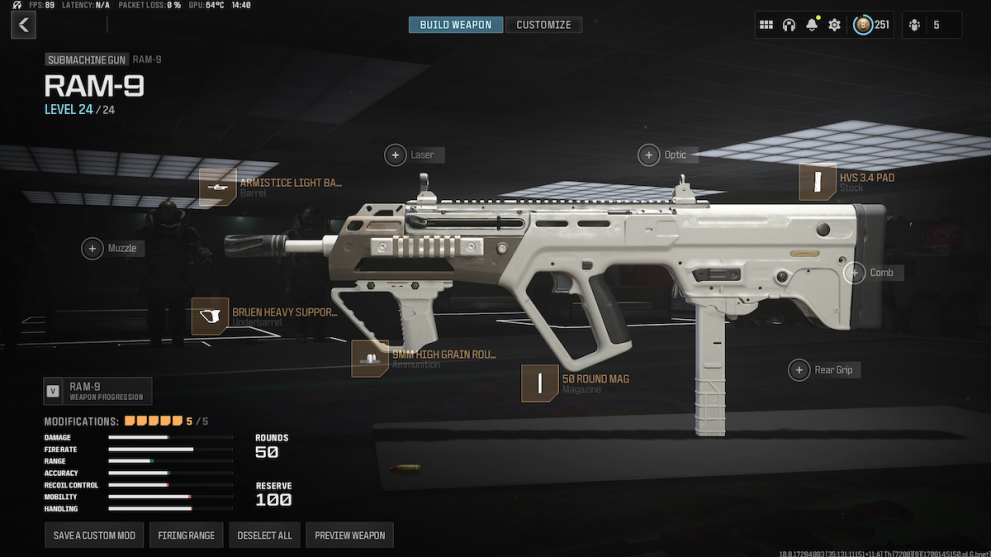 Warzone RAM-9 Loadout