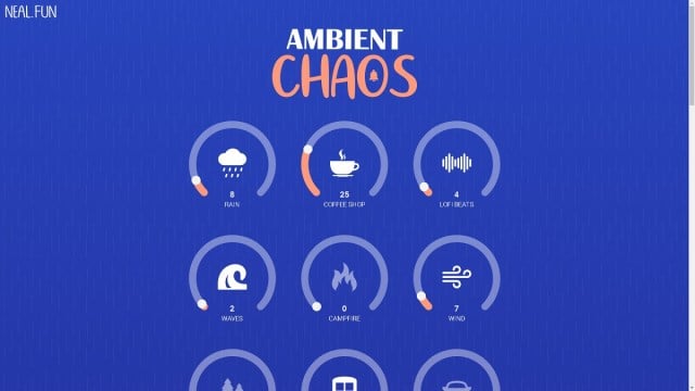 adusting sounds in ambient chaos game