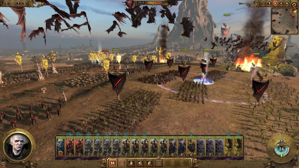 A battle in progress in Total War: Warhammer.