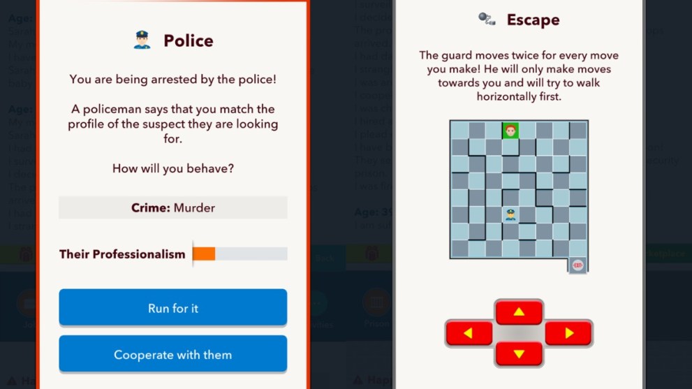 escape police bitlife