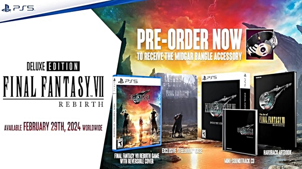 Final Fantasy VII Rebirth what is in the physical deluxe edition