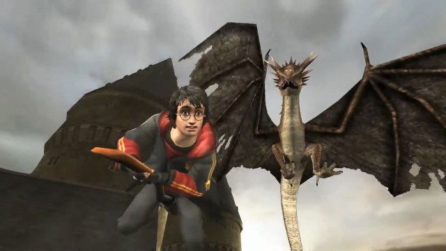 goblet of fire dragon chase
