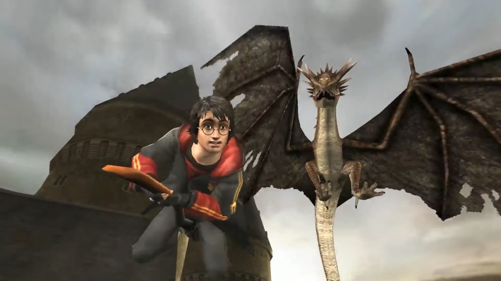 goblet of fire dragon chase