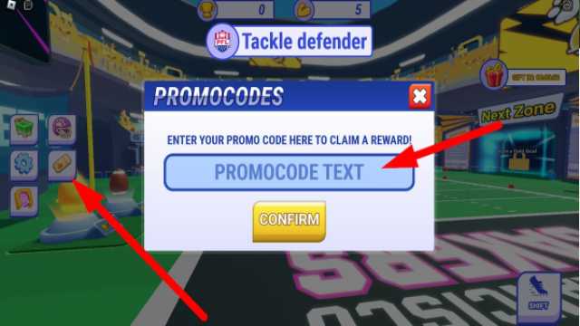 How to redeem codes in Touchdown Simulator