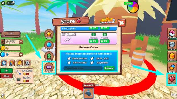 Treasure Hunt Simulator 2 Codes (2025) - Twinfinite