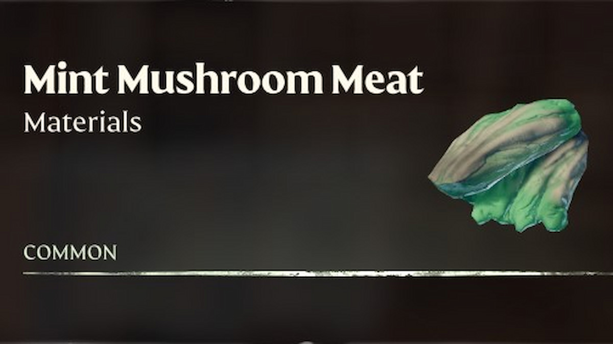Mint Mushroom Meat in inventory in Enshrouded