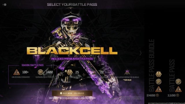 BlackCell Battle Pass in MW3 and Warzone