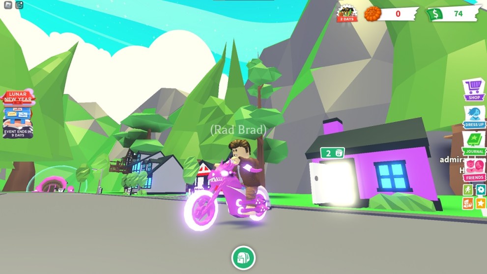 riding a shadow rider in roblox adopt me