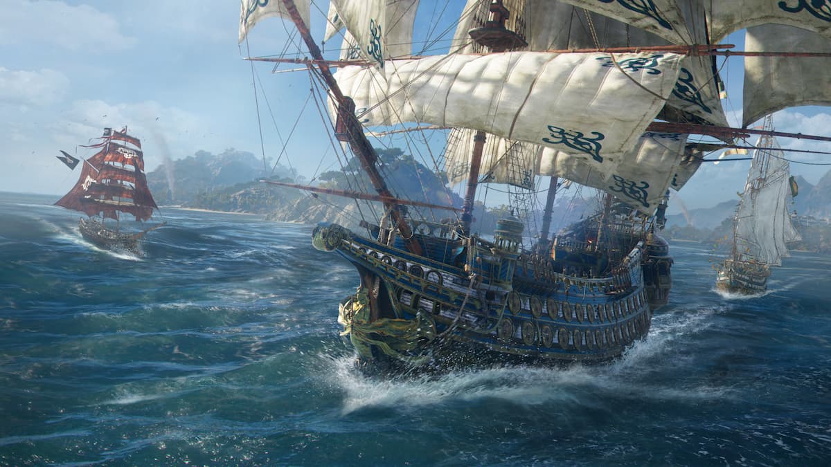 skull-and-bones ship on the sea
