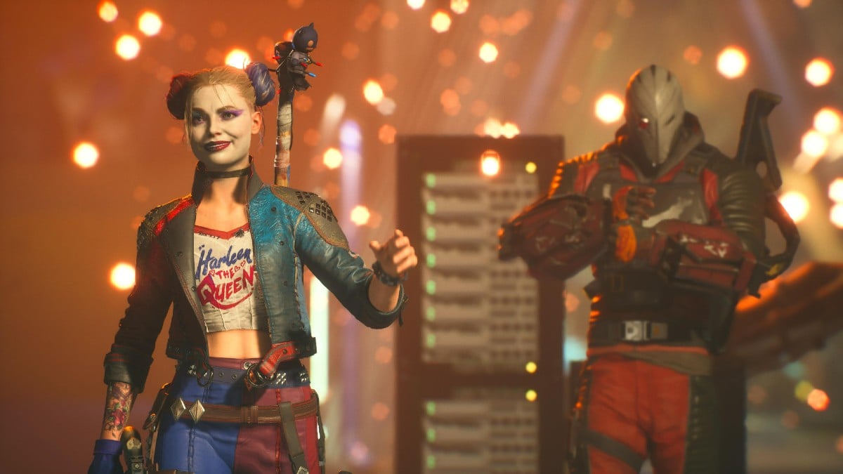 Harley Quinn walking down a street in Suicide Squad Kill the Justice League.