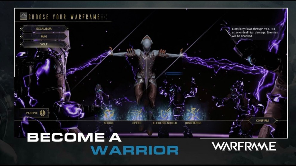 Warframe Mobile on iOS.