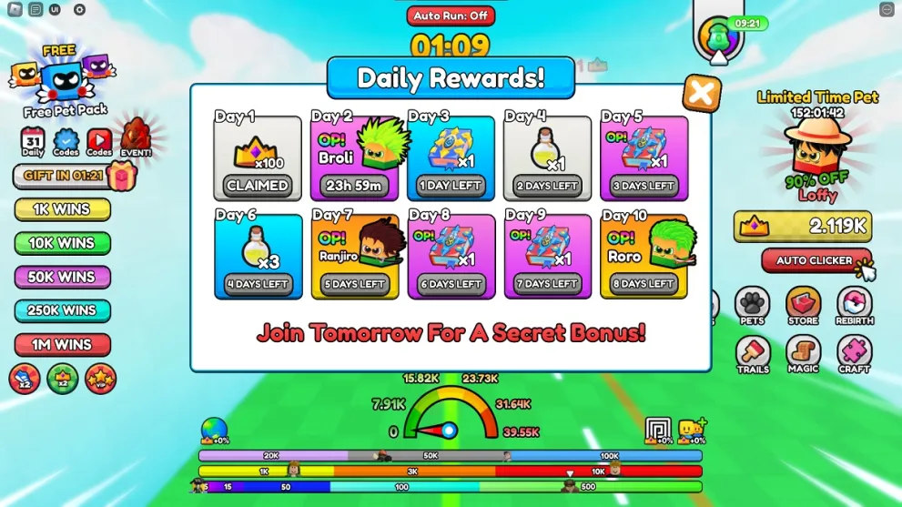 ways to earn free gifts in catnap race