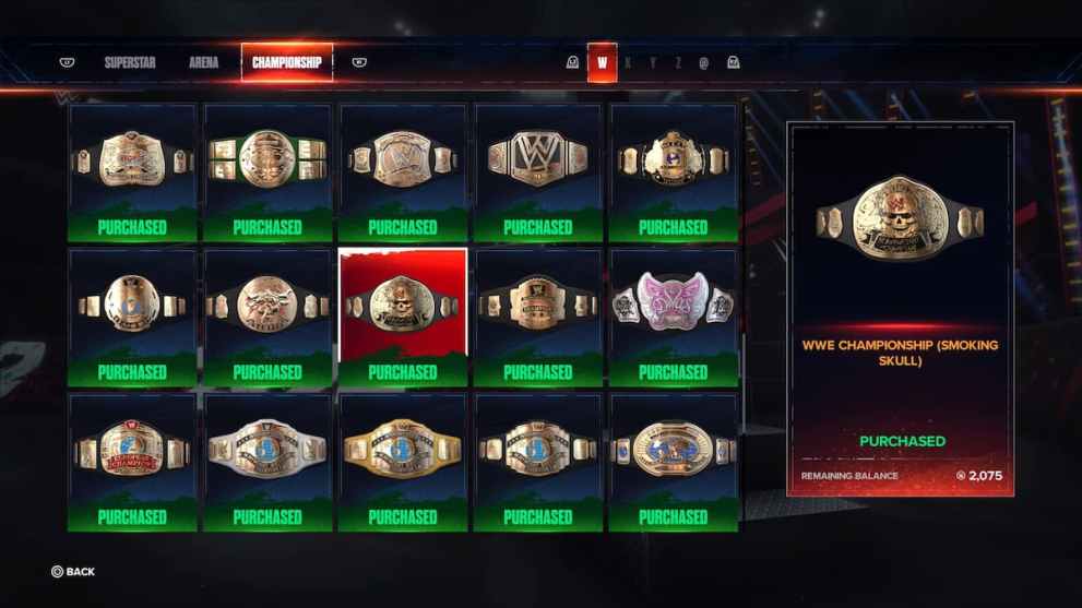 WWE 2K24 Arenas & Championships Unlock