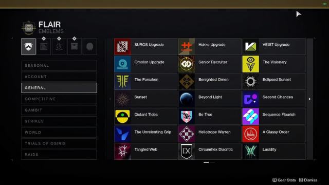 Emblems in Destiny 2