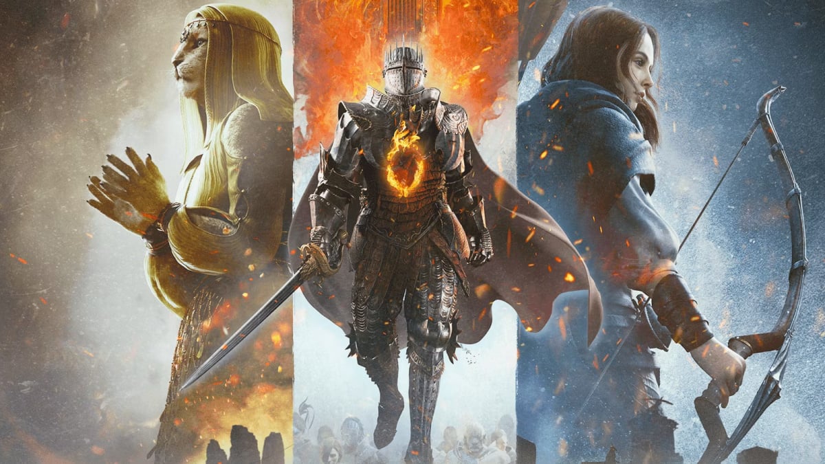 Key Art of Dragon's Dogma 2 Arisen With Main Characters to Either Side of Them (10 Things to Do After Beating Dragon's Dogma 2)
