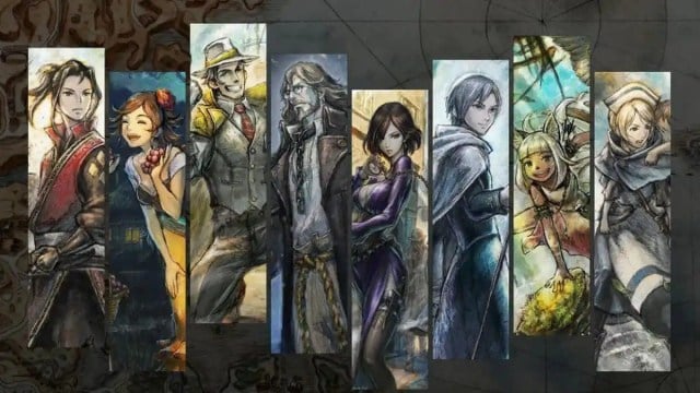 Octopath Traveler II Key Art of Images From Each Character's Story