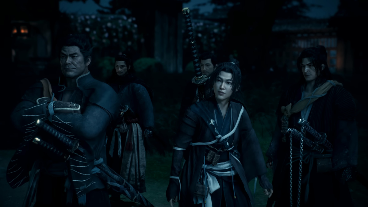 Shogunate Faction Members Together at Night in Rise of the Ronin
