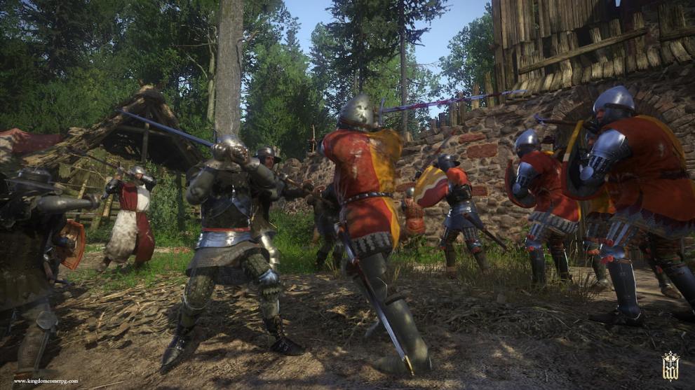 A scene of combat in Kingdom Come Deliverance