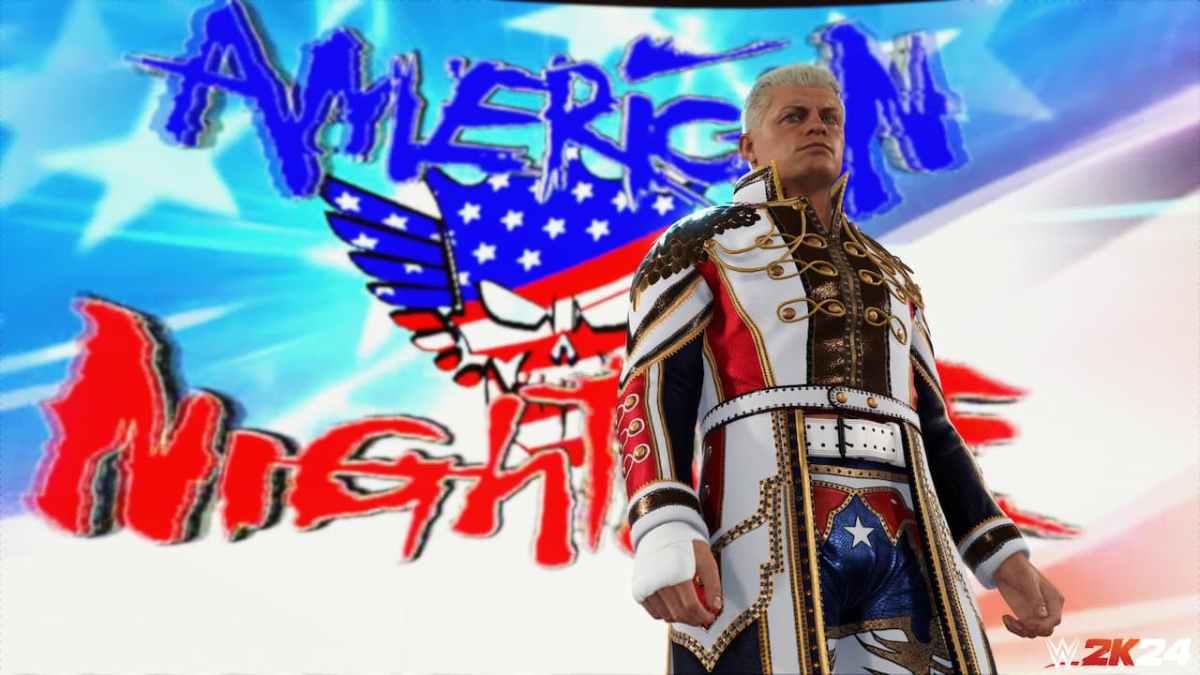 Cody Rhodes Approaching Stage During Entrance in WWE 2K24 (How to Start and Win Trading Blows)