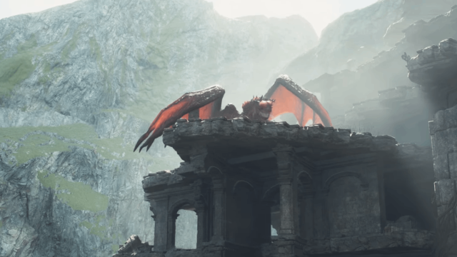 dragon's dogma 2 dragon on top of dragonsbreath tower