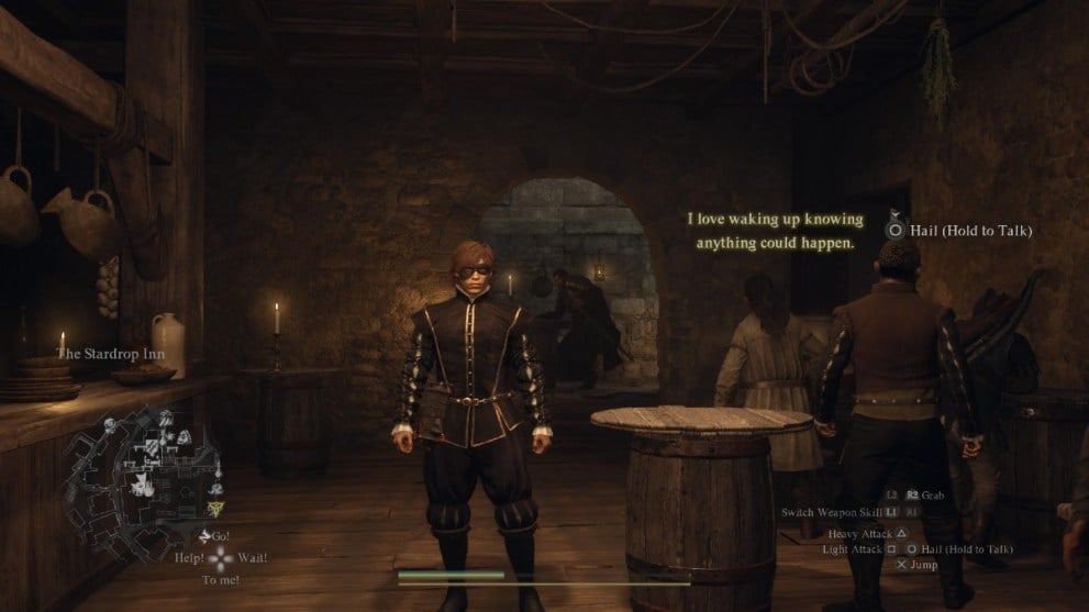 The Arisen wearing a mask in Dragon's Dogma 2.
