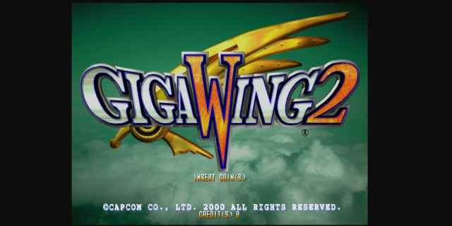 giga wing 2 title screen