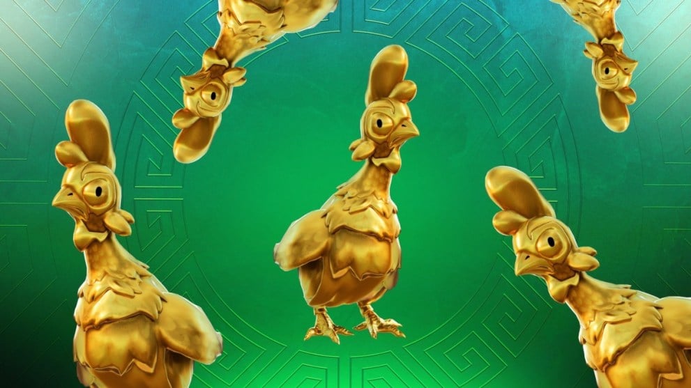 golden chickens fortnite